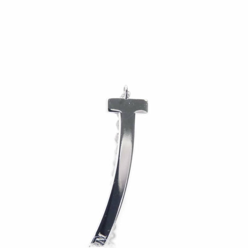 ティファニー ネックレス Tスマイル ペンダント スモール ダイヤ計0.10ct K18WGホワイトゴールド 63058793