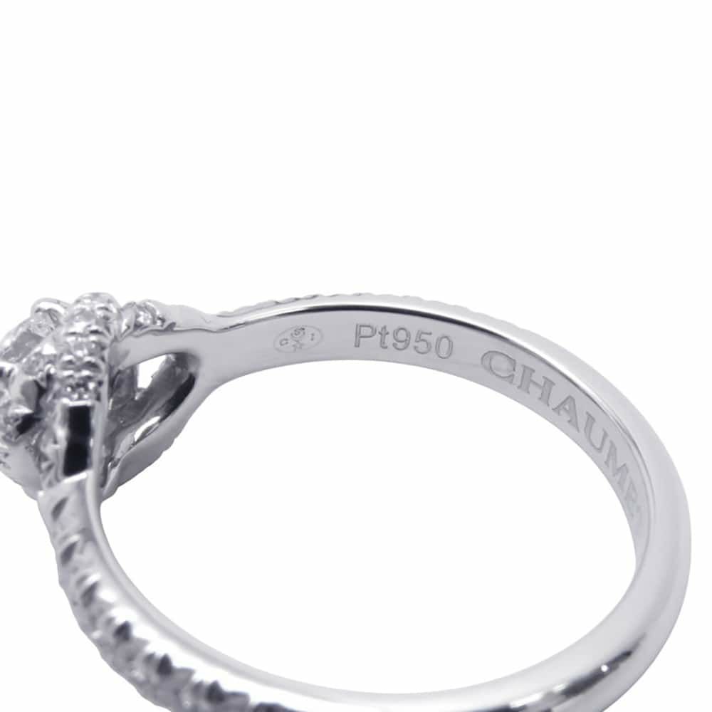 ショーメ リング リアン ダムール ダイヤモンド 0.34ct Pt950 リングサイズ48 J3LGZZ 指輪 ジュエリー GIA鑑定書付き