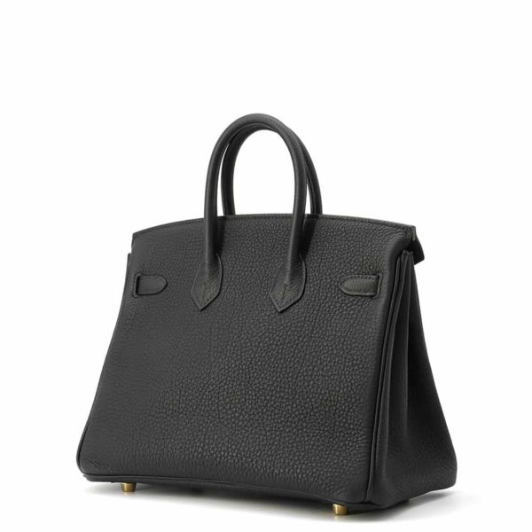 エルメス バーキン25 ブラック/ゴールド金具 トゴ W刻印 HERMES Birkin ハンドバッグ 黒