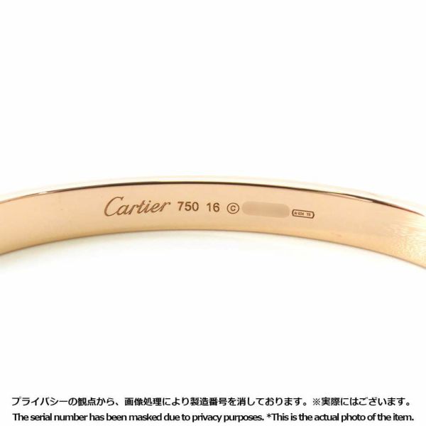 カルティエ ブレスレット ラブブレス K18PGピンクゴールド サイズ16 B60356 Cartier LOVEブレスレット バングル ジュエリー