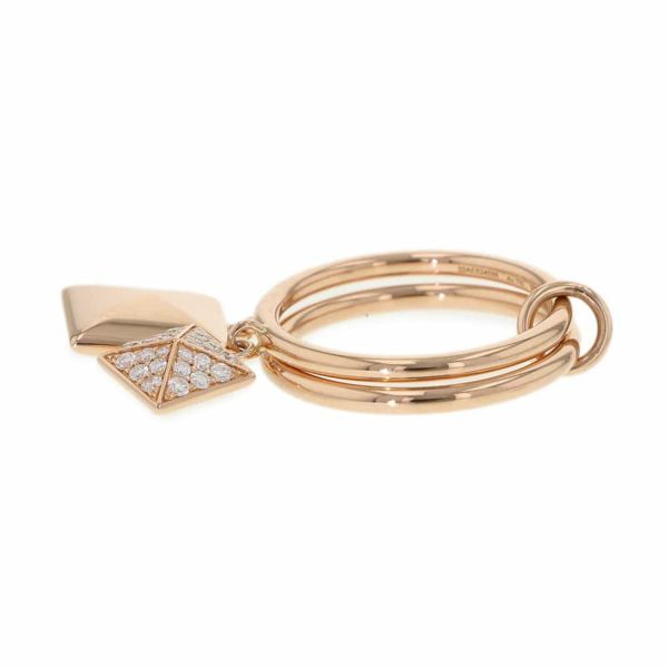 【上品×華やか】HERMES クルー・ドゥ・H リング HERMES リング《エルメス クルードゥ H》シルバー/PG DHL 直営店