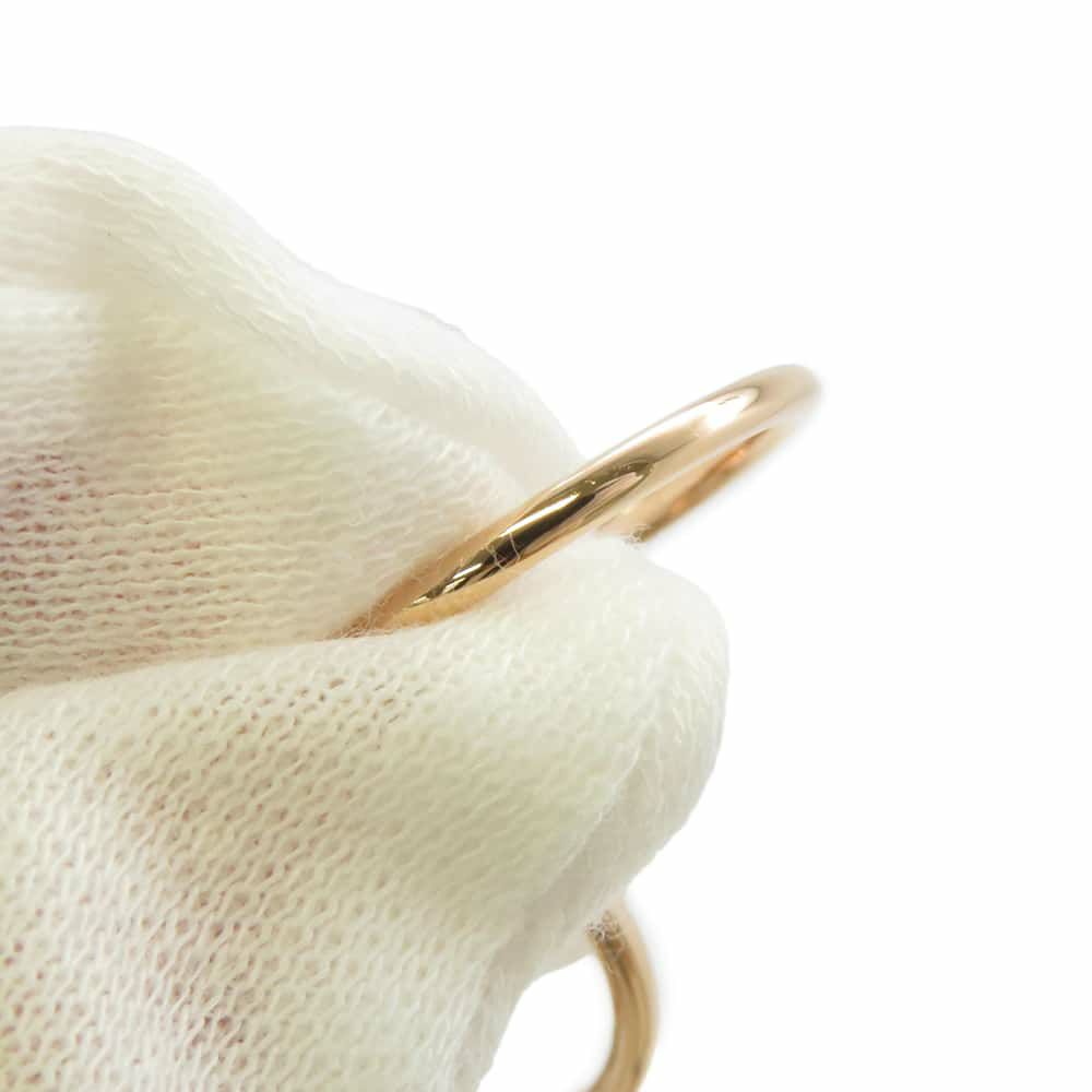 エルメス リング エルメス・クルー・ドゥ・H 2タッセル ダイヤ 24P 計0.15ct K18PG リングサイズ50 HERMES 指輪