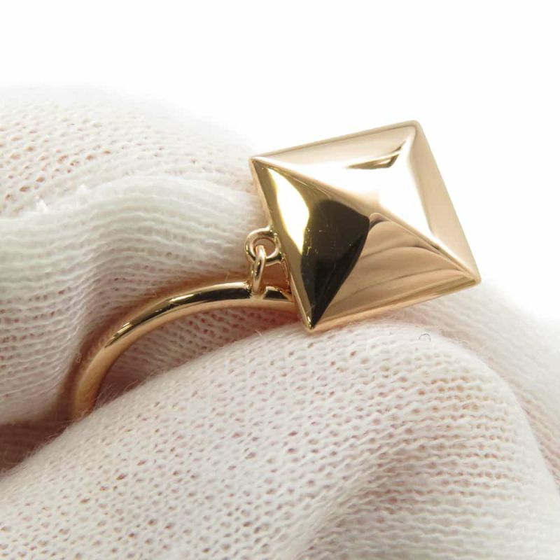 エルメス リング エルメス・クルー・ドゥ・H 2タッセル ダイヤ 24P 計0.15ct K18PG リングサイズ50 HERMES 指輪