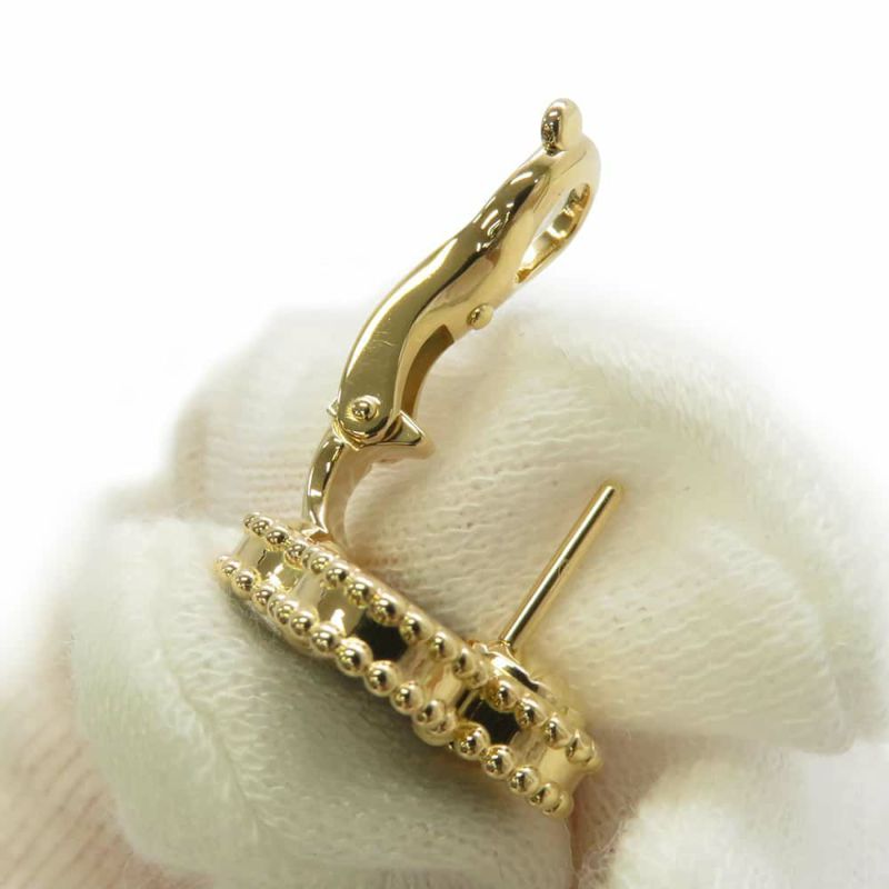 ヴァンクリーフ&アーペル ピアス ヴィンテージ アルハンブラ イヤリング オニキス K18YGイエローゴールド VCARA44200