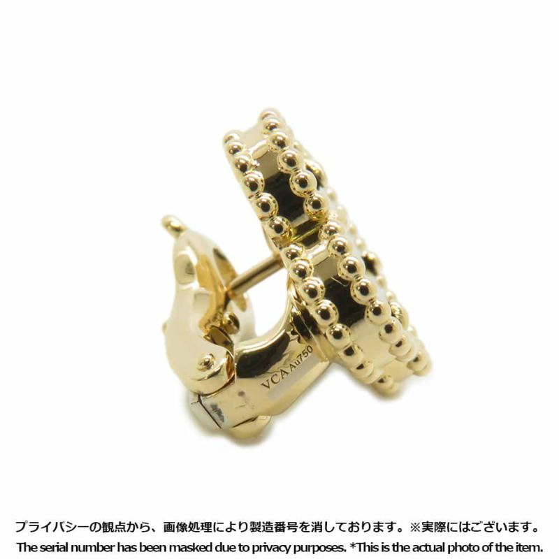 ヴァンクリーフ&アーペル ピアス ヴィンテージ アルハンブラ イヤリング オニキス K18YGイエローゴールド VCARA44200