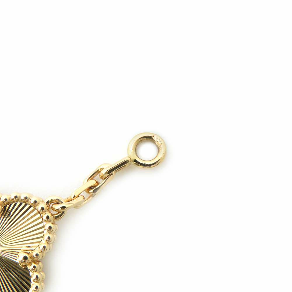 ヴァンクリーフ&アーペル ネックレス ヴィンテージ アルハンブラ 10モチーフ ギヨシェ K18YG VCARP3JJ00