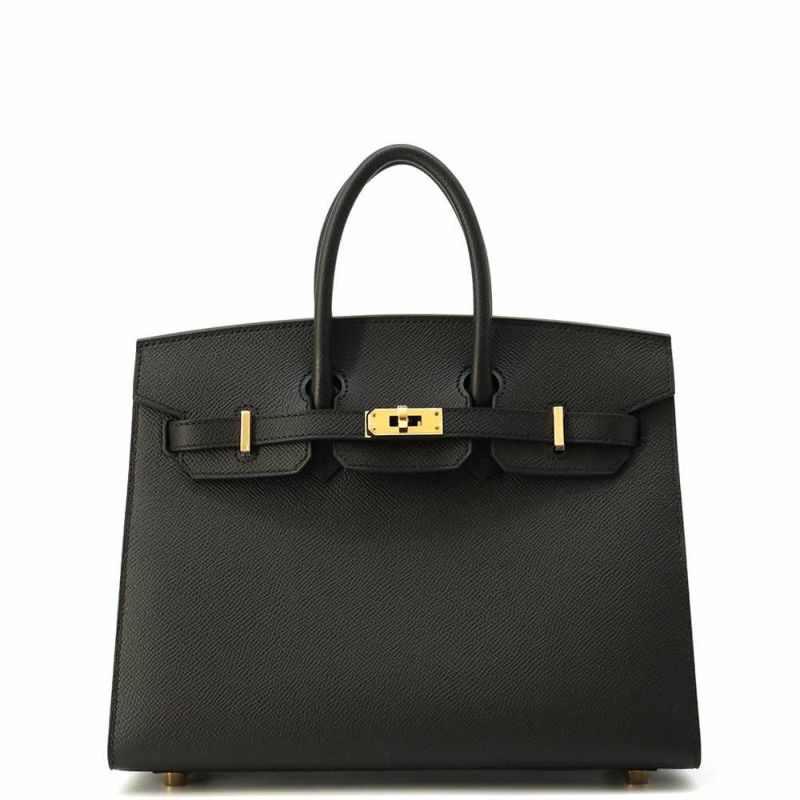 エルメス バーキン25 セリエ ブラック/ゴールド金具 エプソン B刻印 HERMES Birkin ハンドバッグ 黒