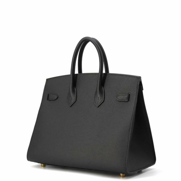 エルメス バーキン25 セリエ ブラック/ゴールド金具 エプソン B刻印 HERMES Birkin ハンドバッグ 黒