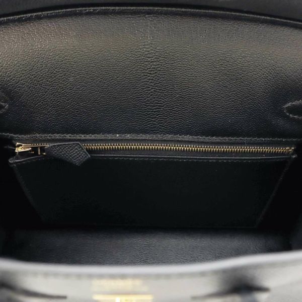 エルメス バーキン25 セリエ ブラック/ゴールド金具 エプソン B刻印 HERMES Birkin ハンドバッグ 黒