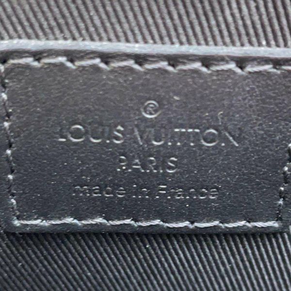 ルイヴィトン ボディバッグ モノグラム シールレザー トランクスリングバッグ M57952 LOUIS VUITTON ウエストバッグ 黒