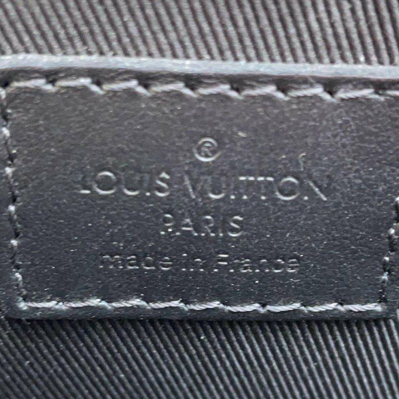 ルイヴィトン ボディバッグ モノグラム シールレザー トランクスリングバッグ M57952 LOUIS VUITTON ウエストバッグ 黒