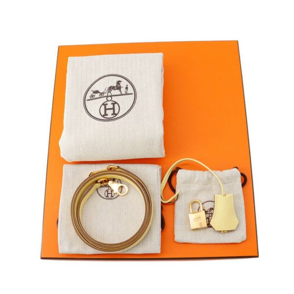 エルメス ハンドバッグ ケリー25 外縫い ジョーヌプッサン/ゴールド金具 エプソン Z刻印 ２wayショルダー