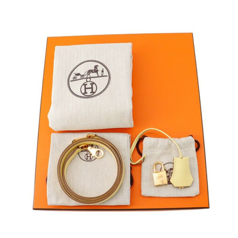 エルメス ハンドバッグ ケリー25 外縫い ジョーヌプッサン/ゴールド金具 エプソン Z刻印 ２wayショルダー