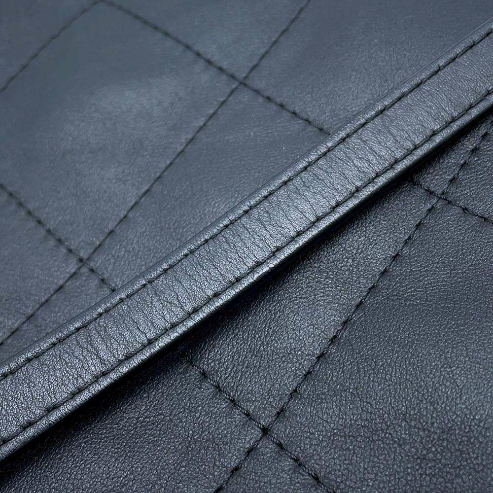 シャネル チェーンショルダーバッグ マトラッセ ココマーク ショッピングバッグ ラムスキン AS2973 黒