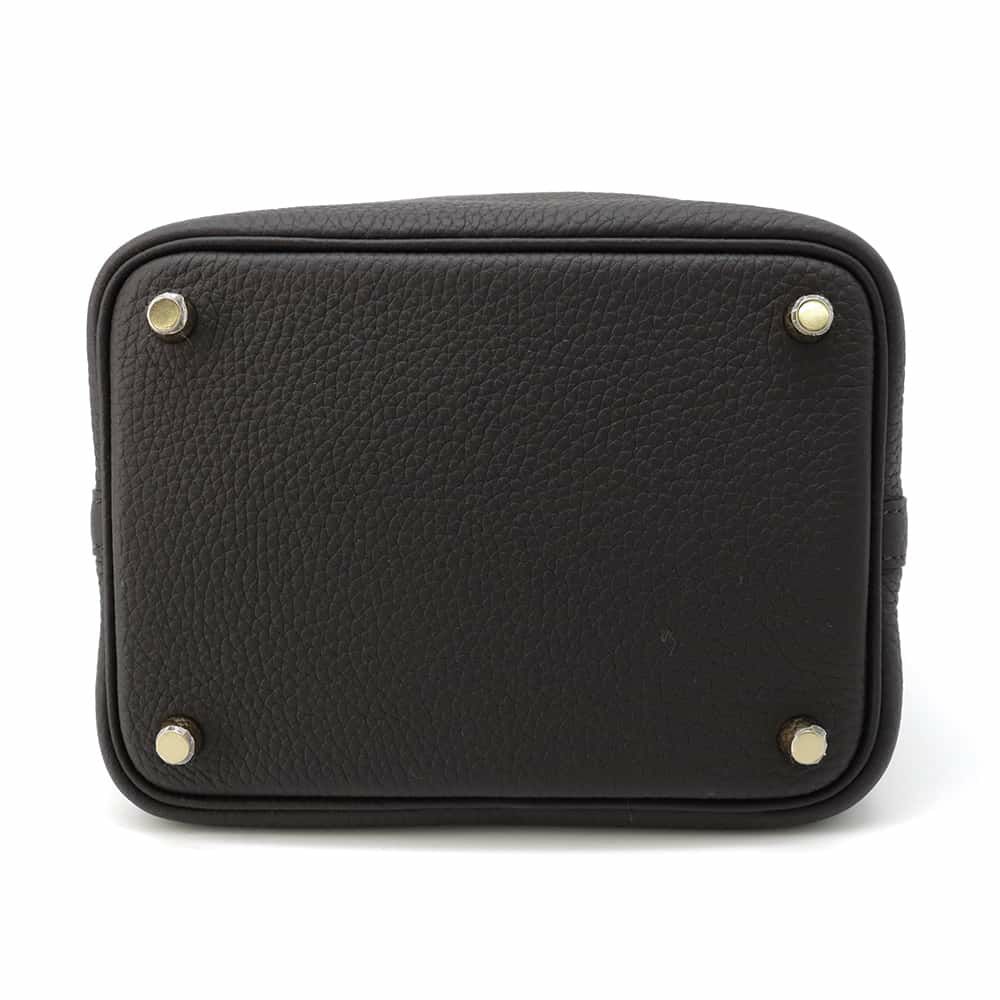 エルメス ハンドバッグ ピコタンロックPM プルノワール/ゴールド金具 トリヨンクレマンス W刻印