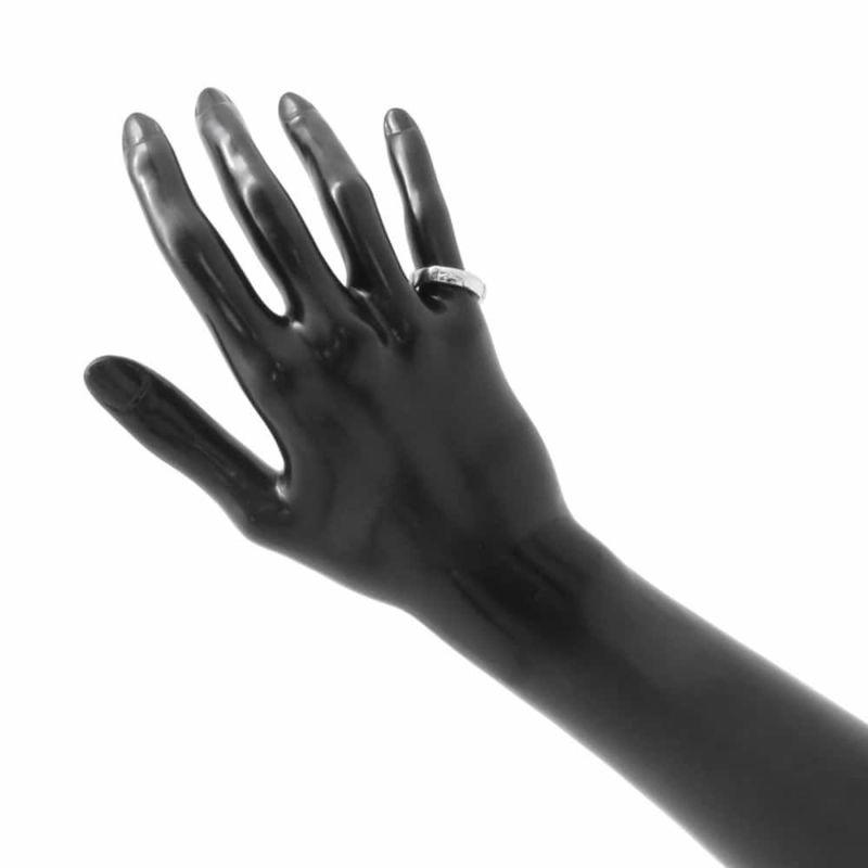 ハリーウィンストン リング HWロゴ バンドリング ダイヤモンド K18WGホワイトゴールド サイズ約12号 指輪