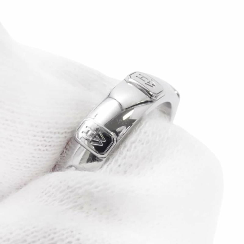 ハリーウィンストン リング HWロゴ バンドリング ダイヤモンド K18WGホワイトゴールド サイズ約12号 指輪