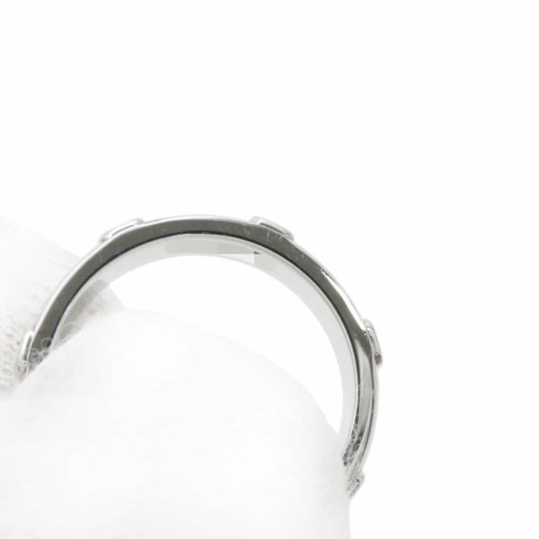 ハリーウィンストン リング HWロゴ バンドリング ダイヤモンド K18WGホワイトゴールド サイズ約12号 指輪