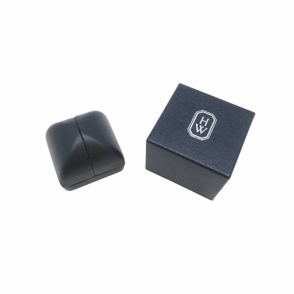 ハリーウィンストン リング HWロゴ バンドリング ダイヤモンド K18WGホワイトゴールド サイズ約12号 指輪