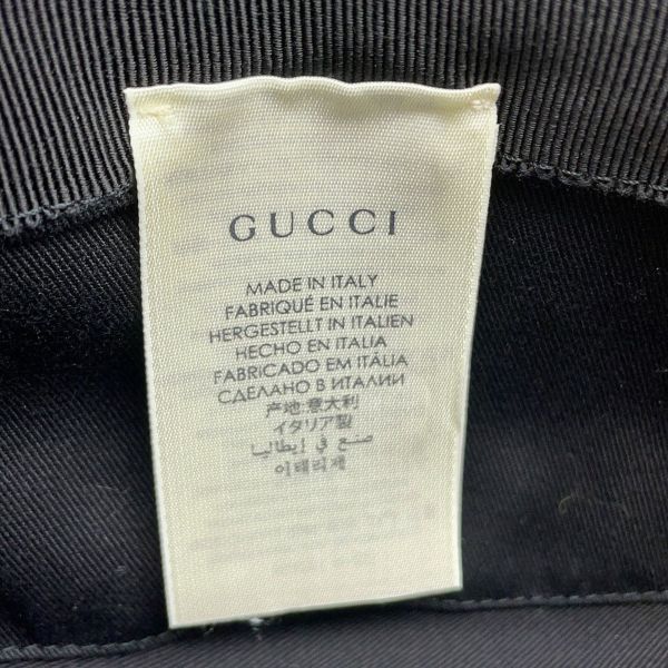 グッチ ハット GGサイケデリック フェドラハット サイズL 604781 GUCCI 帽子 黒