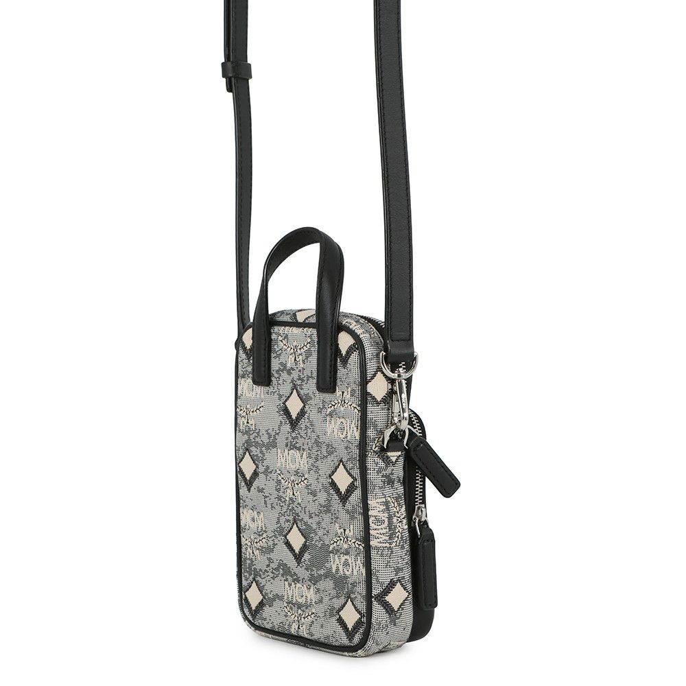 エムシーエム ショルダーバッグ ヴィンテージジャカード フォンケース MMRBATQ02EG001 MCM ポシェット 黒