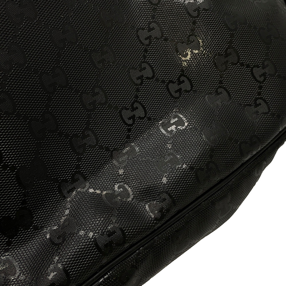 グッチ ショルダーバッグ GGインプリメ/レザー メッセンジャーバッグ 211107 GUCCI バッグ 黒 斜め掛け
