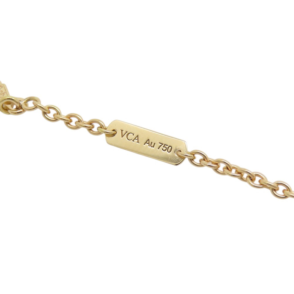 ヴァンクリーフ&アーペル ネックレス フラワー レース ペンダント ダイヤモンド 5P 計0.25ct K18YGイエローゴールド VCARPME200