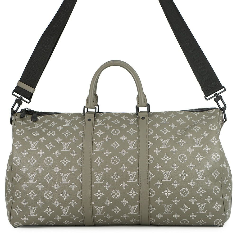 ルイヴィトン ボストンバッグ モノグラム・シャドウ キーポル・バンドリエール50 M12504 2wayショルダーバッグ