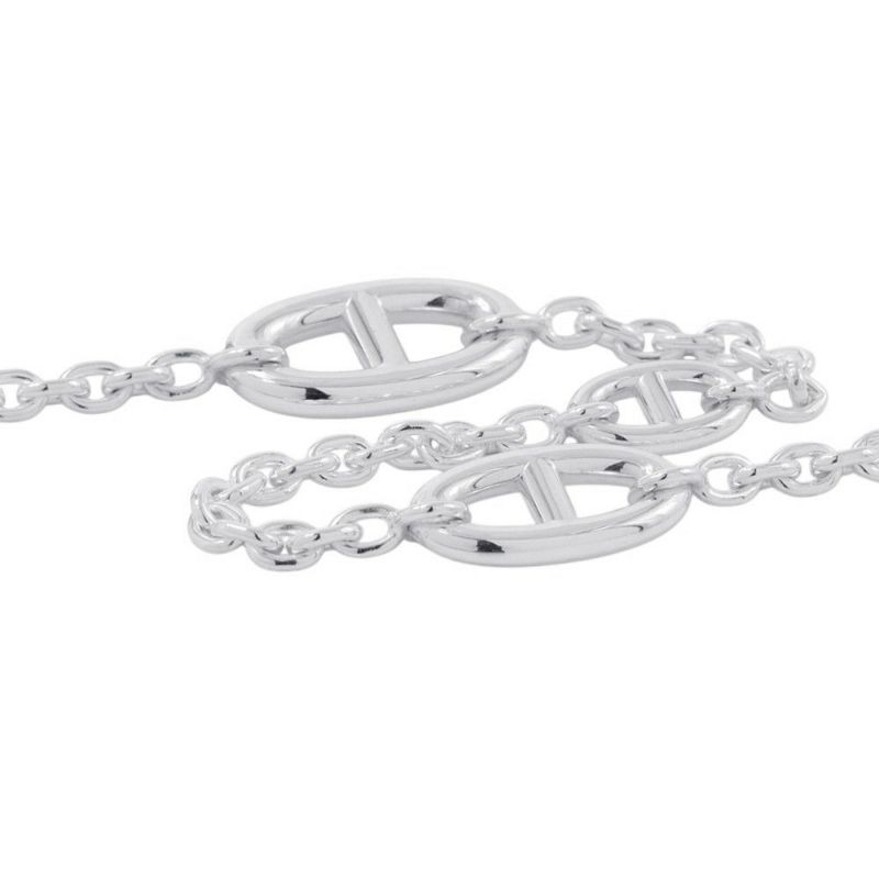 エルメス ネックレス シェーヌダンクル ファランドール SV925シルバー サイズ160 HERMES ロングネックレス ジュエリー