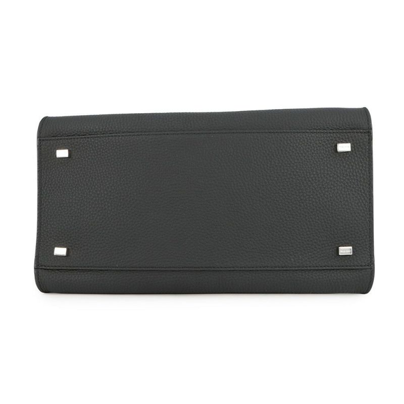 ザ ロウ ハンドバッグ ソフトマルゴー12 レザー W1586 THE ROW 2way 黒