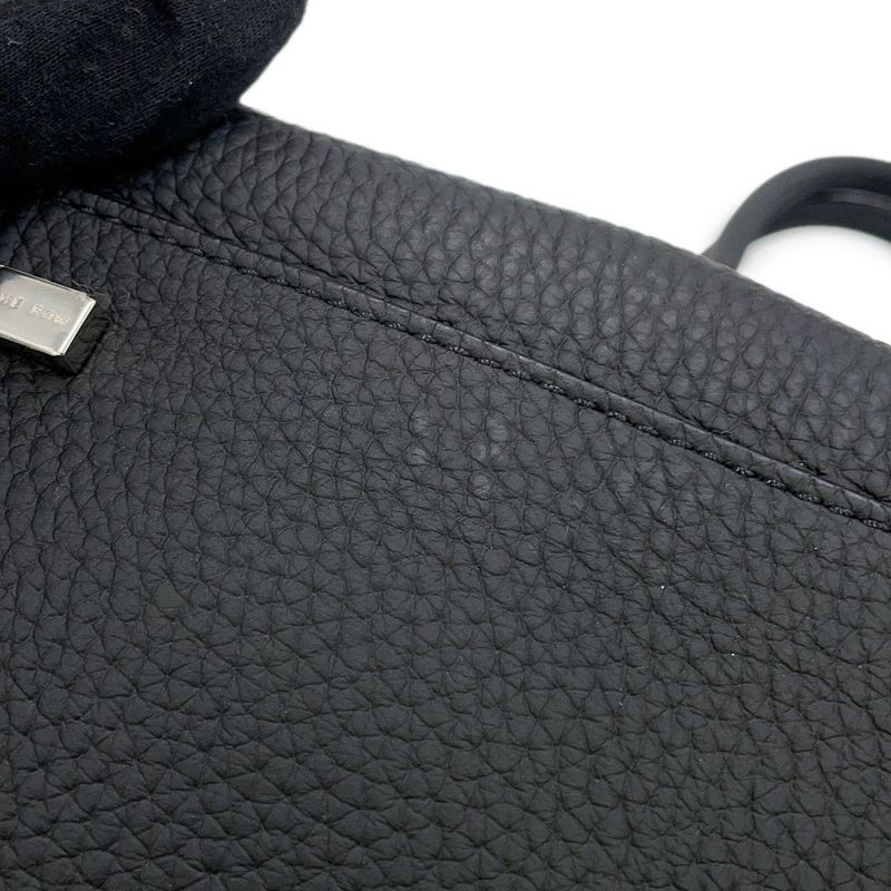 ザ ロウ ハンドバッグ ソフトマルゴー12 レザー W1586 THE ROW 2way 黒