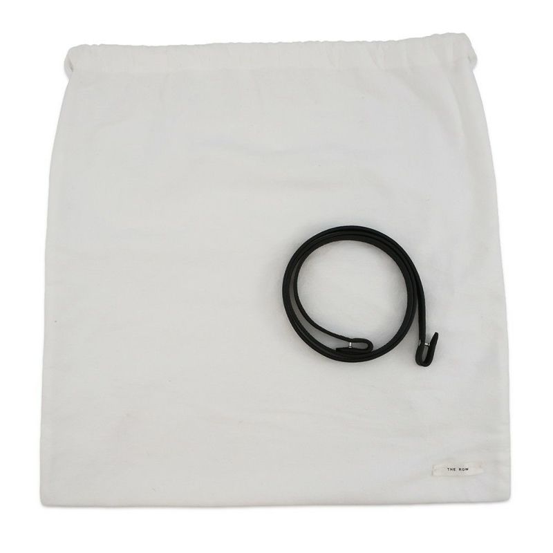 ザ ロウ ハンドバッグ ソフトマルゴー12 レザー W1586 THE ROW 2way 黒