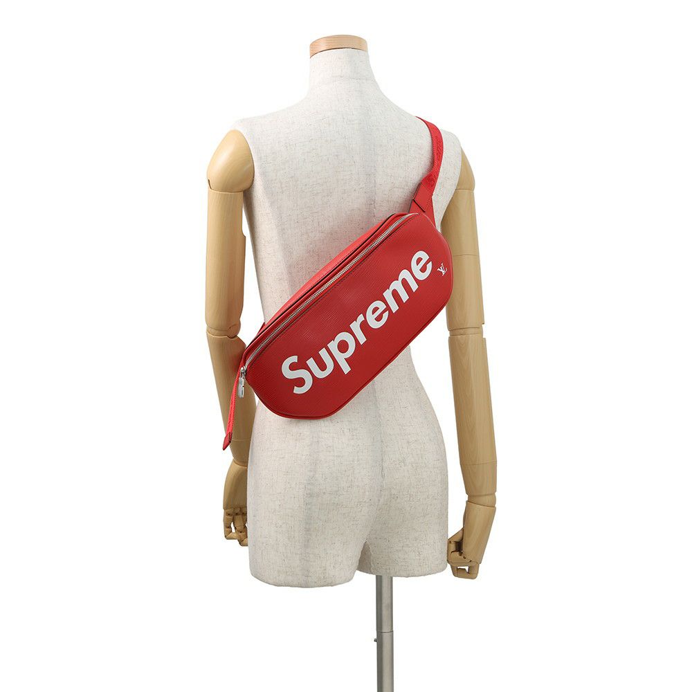 ルイヴィトン ウエストバッグ エピ バムバッグ シュプリーム コラボ M53418 LOUIS VUITTON ヴィトン Supreme メンズ