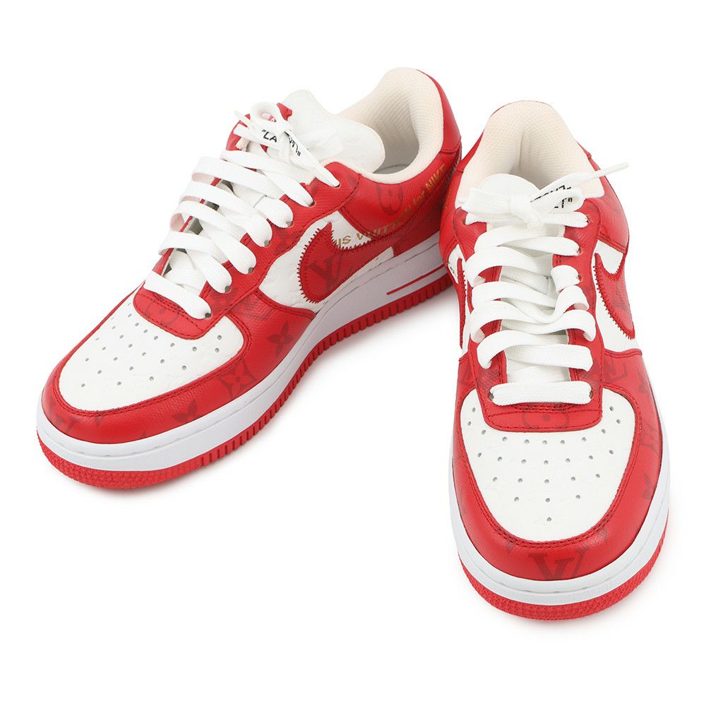 ルイヴィトン スニーカー ナイキコラボ エアフォース1 レディースサイズ4 1/2 1A9VA7 LOUIS VUITTON 靴 白