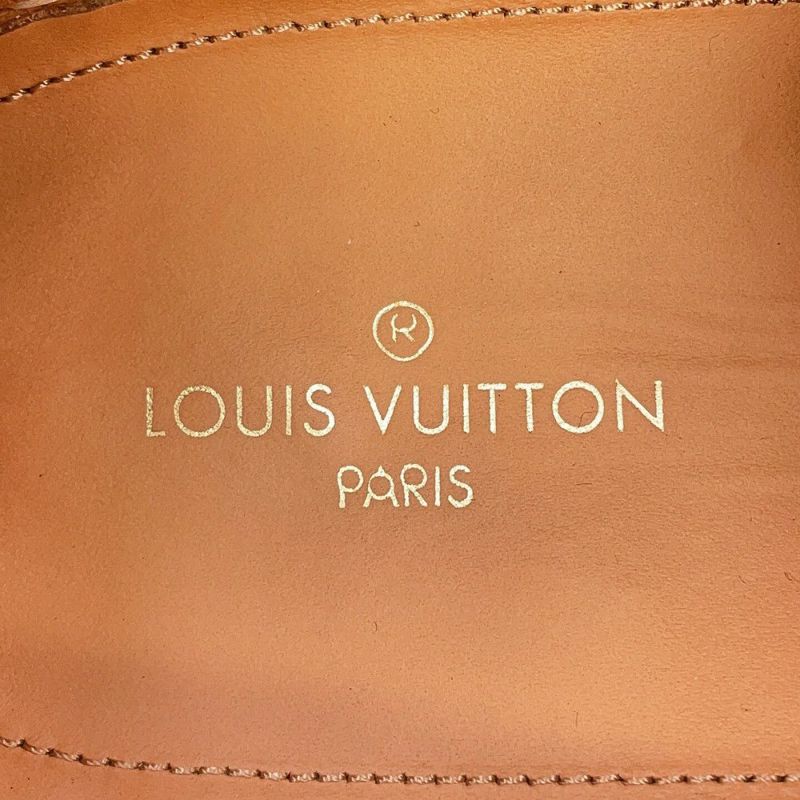 ルイヴィトン ローファー ウッドカットライン・ダービーシューズ レザー ウッド メンズサイズ7 LOUIS VUITTON 靴