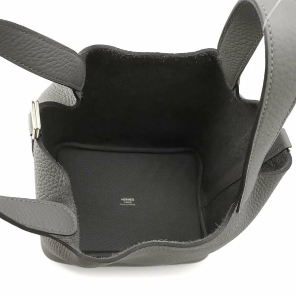 エルメス ハンドバッグ ピコタンロックPM グリメイヤー/ゴールド金具 トリヨンクレマンス W刻印