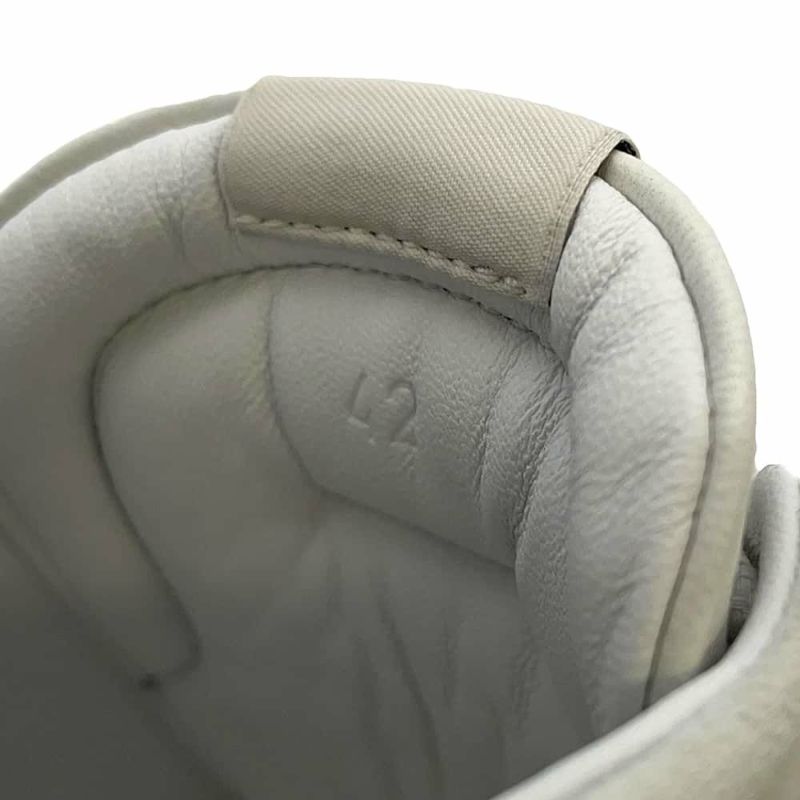 エルメス スニーカー ジェット レザー スエード メンズサイズ42 HERMES 靴 白