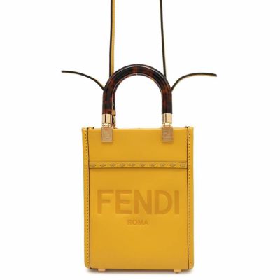 フェンディ トートバッグ サンシャイン ミニ レザー 8BS051 FENDI 2wayショルダーバッグ 安心保証