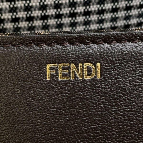 フェンディ ハンドバッグ ピーカブー アイシーユー ミディアム キャンバス 8BN321 FENDI 2wayショルダーバッグ 黒