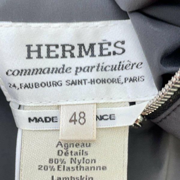 エルメス ブルゾン リバーシブル パーカー レザー レディースサイズ48 HERMES アウター