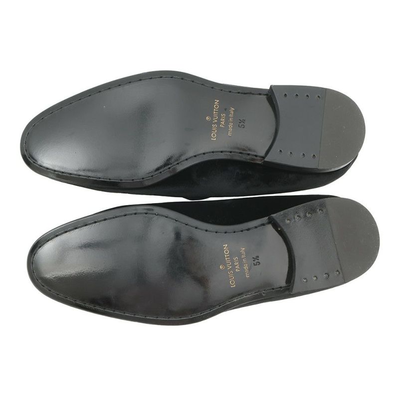ルイヴィトン ローファー オートゥイユ・ローファー メンズサイズ5 1/2 LOUIS VUITTON 靴 黒 ブラック