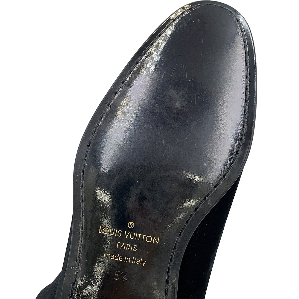 ルイヴィトン ローファー オートゥイユ・ローファー メンズサイズ5 1/2 LOUIS VUITTON 靴 黒 ブラック