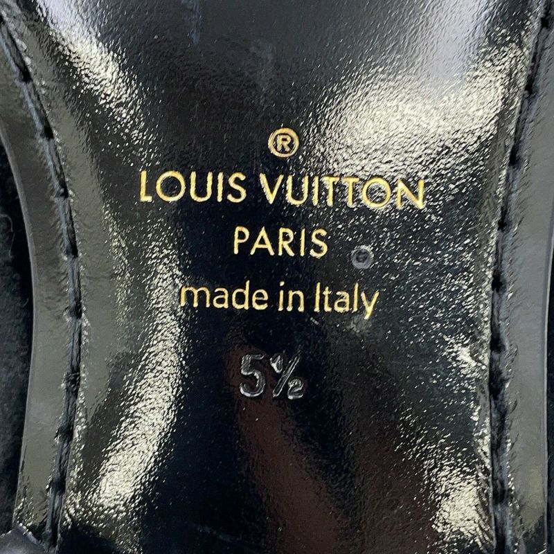 ルイヴィトン ローファー オートゥイユ・ローファー メンズサイズ5 1/2 LOUIS VUITTON 靴 黒 ブラック