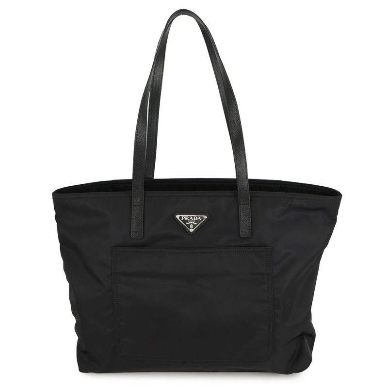プラダ トートバッグ テスート トライアングルロゴ ナイロン 1BG052 PRADA 黒