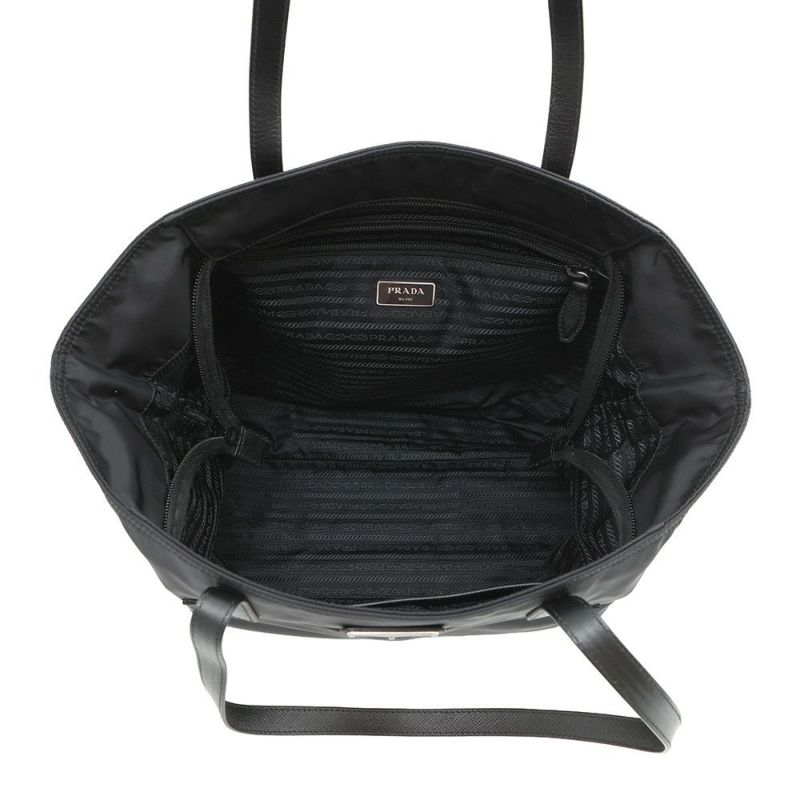 プラダ トートバッグ テスート トライアングルロゴ ナイロン 1BG052 PRADA 黒