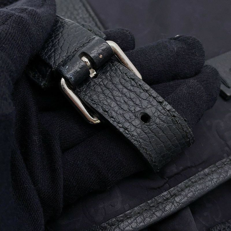 グッチ ショルダーバッグ GGナイロン/レザー メッセンジャーバッグ 510335 GUCCI バッグ 黒 アウトレット品