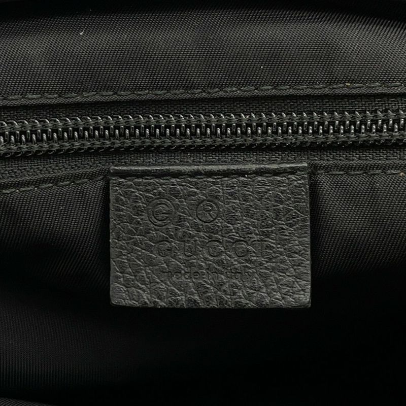 グッチ ショルダーバッグ GGナイロン/レザー メッセンジャーバッグ 510335 GUCCI バッグ 黒 アウトレット品