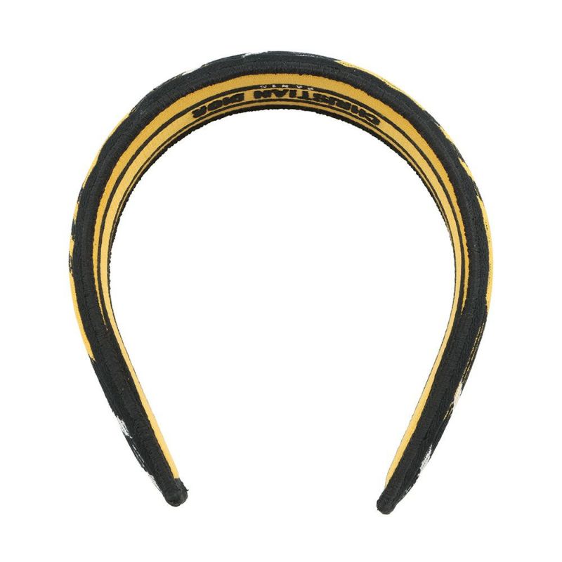 クリスチャン・ディオール カチューシャ チェック 24HDB988X132 ヘアアクセサリー 黒