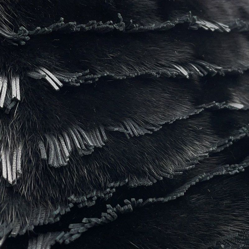 フェンディ ハンドバッグ ピーカブー ミニ  ファー/レザー 8BN244 FENDI 2wayショルダーバッグ 黒