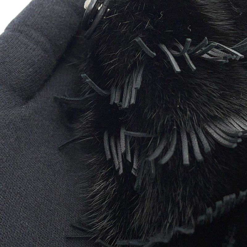 フェンディ ハンドバッグ ピーカブー ミニ  ファー/レザー 8BN244 FENDI 2wayショルダーバッグ 黒